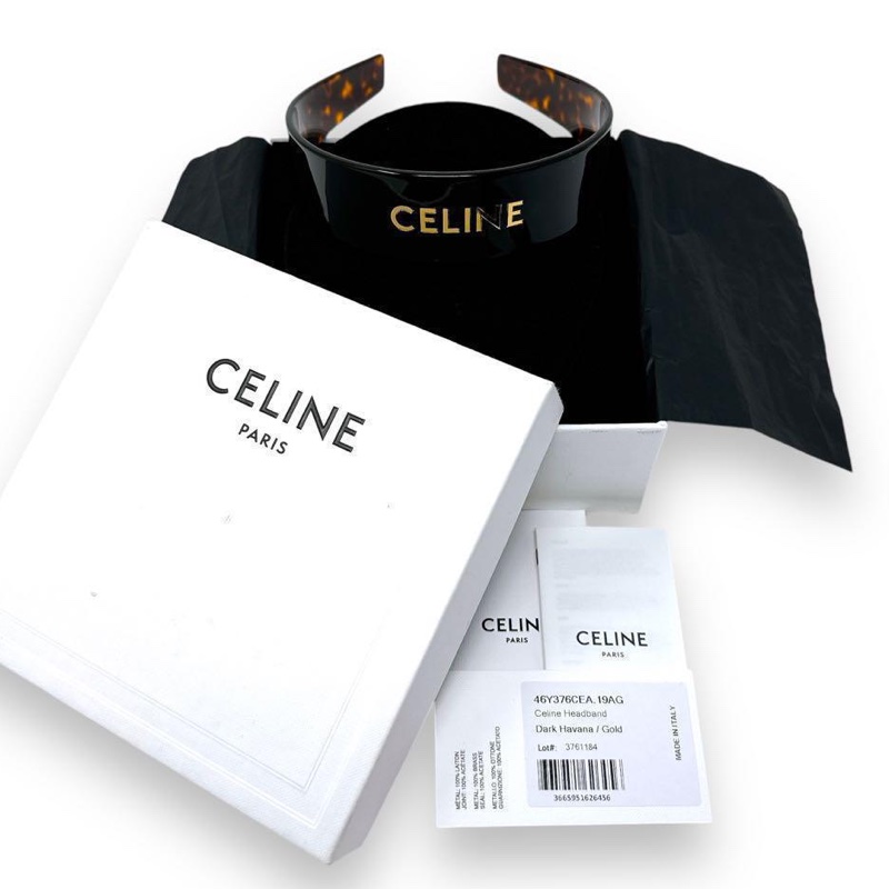 🌷Celine 玳瑁色髮帶髮窟 ｜經典花紋✦fufu style 精品✦ 氣質款｜-16