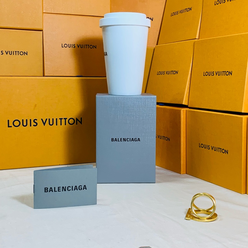 🍺這是可以喝水的杯子 全新全台唯一 Balenciaga 巴黎世家 白黑經典陶瓷杯 水杯 飲料杯-3