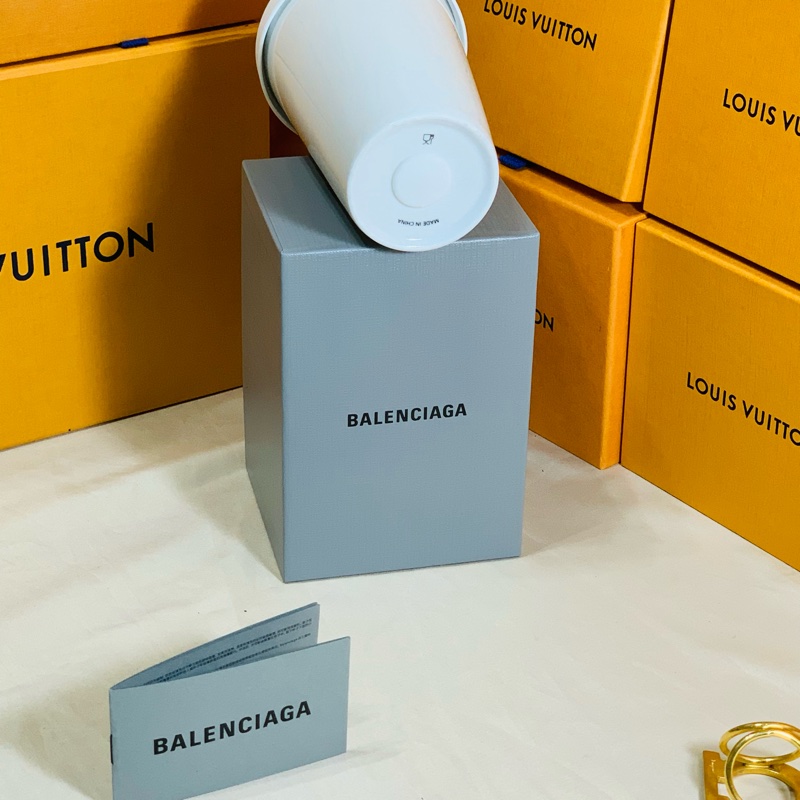 🍺這是可以喝水的杯子 全新全台唯一 Balenciaga 巴黎世家 白黑經典陶瓷杯 水杯 飲料杯-5