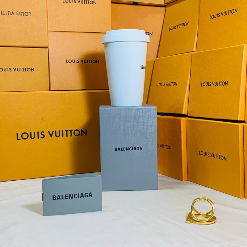 🍺這是可以喝水的杯子 全新全台唯一 Balenciaga 巴黎世家 白黑經典陶瓷杯 水杯 飲料杯-6