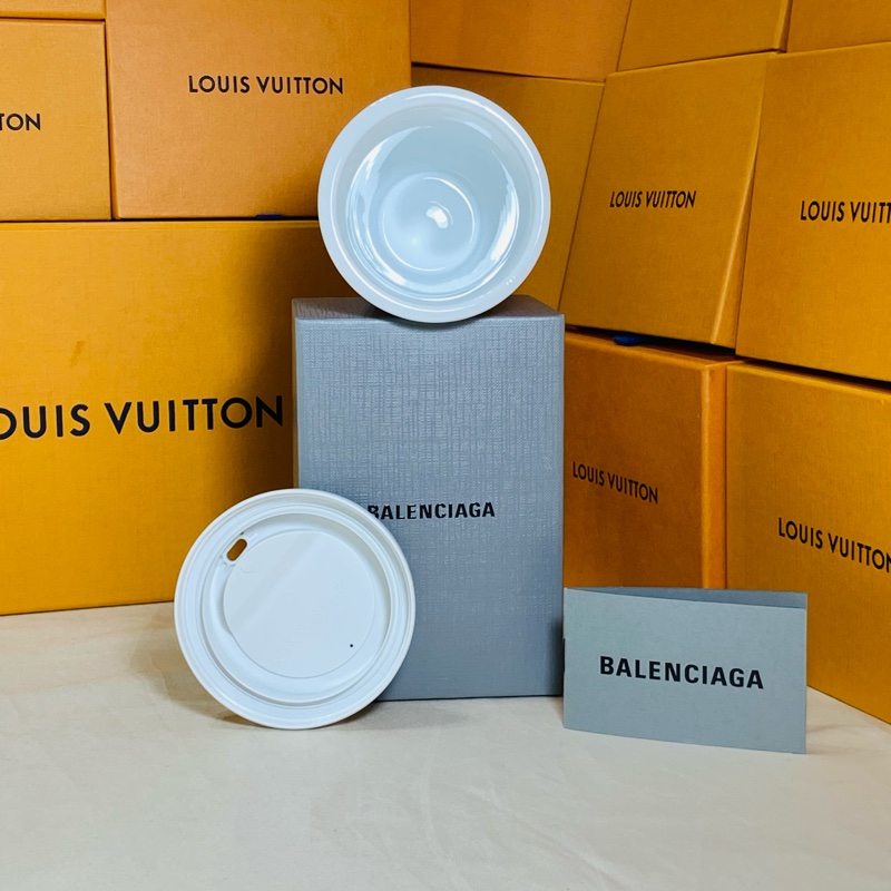 🍺這是可以喝水的杯子 全新全台唯一 Balenciaga 巴黎世家 白黑經典陶瓷杯 水杯 飲料杯-8