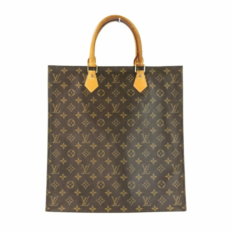 路易威登 Monogram Sac Plat 手提包 M51140 棕色 男女款-0