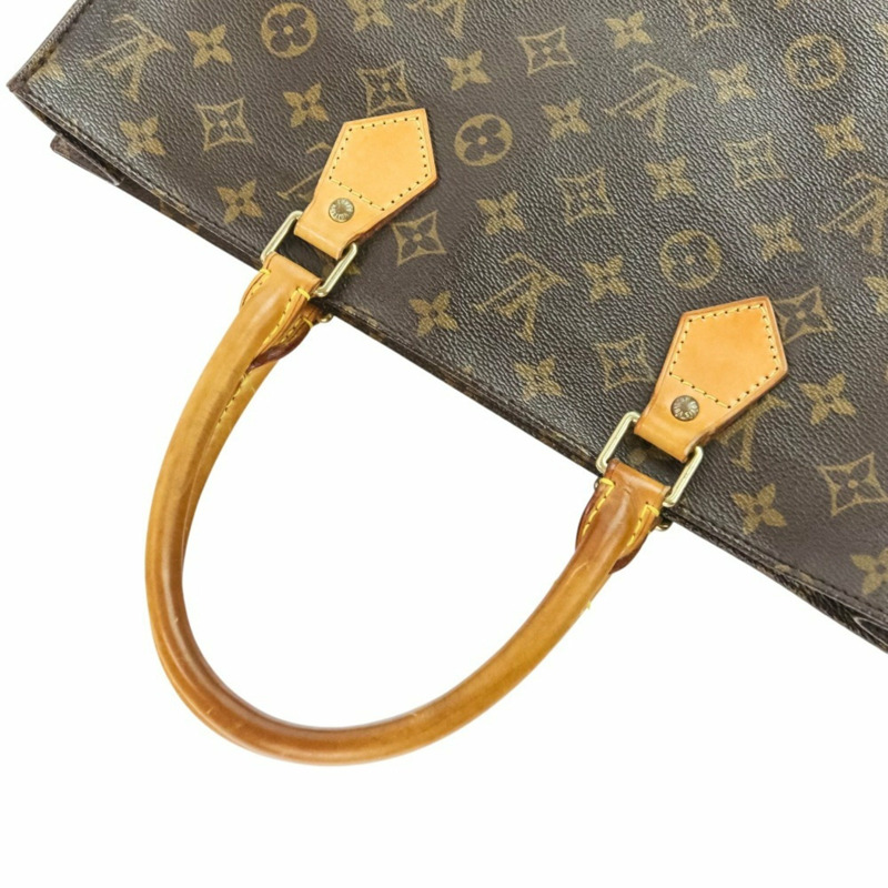 路易威登 Monogram Sac Plat 手提包 M51140 棕色 男女款-4