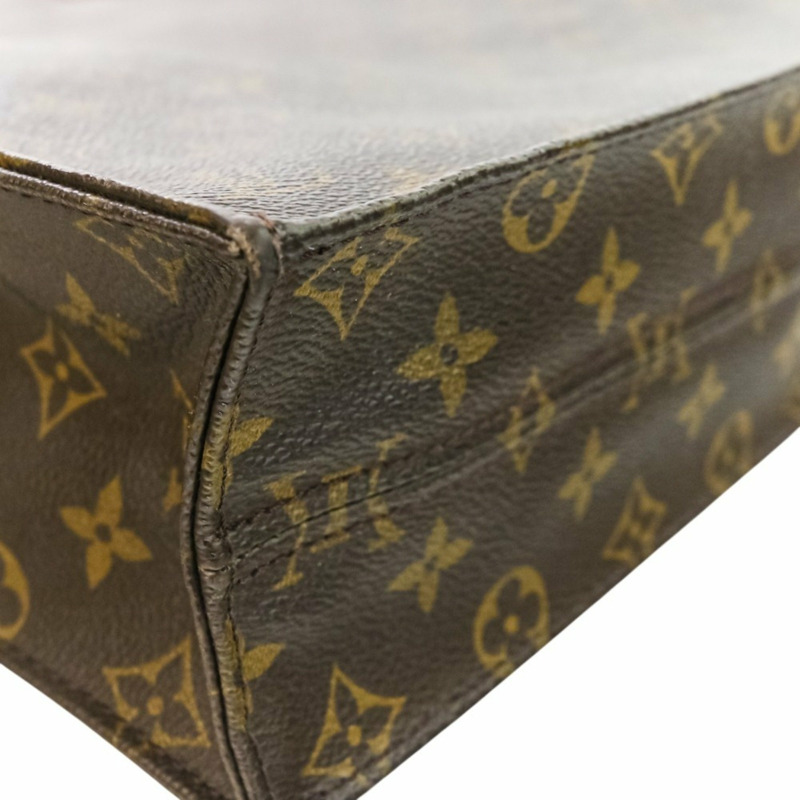 路易威登 Monogram Sac Plat 手提包 M51140 棕色 男女款-7