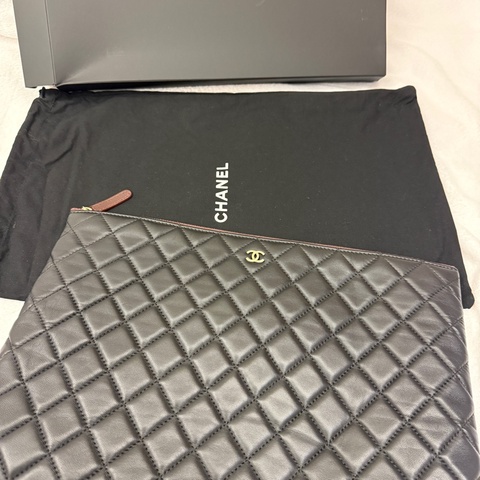 Chanel pouch clutch 經典黑色手拿包