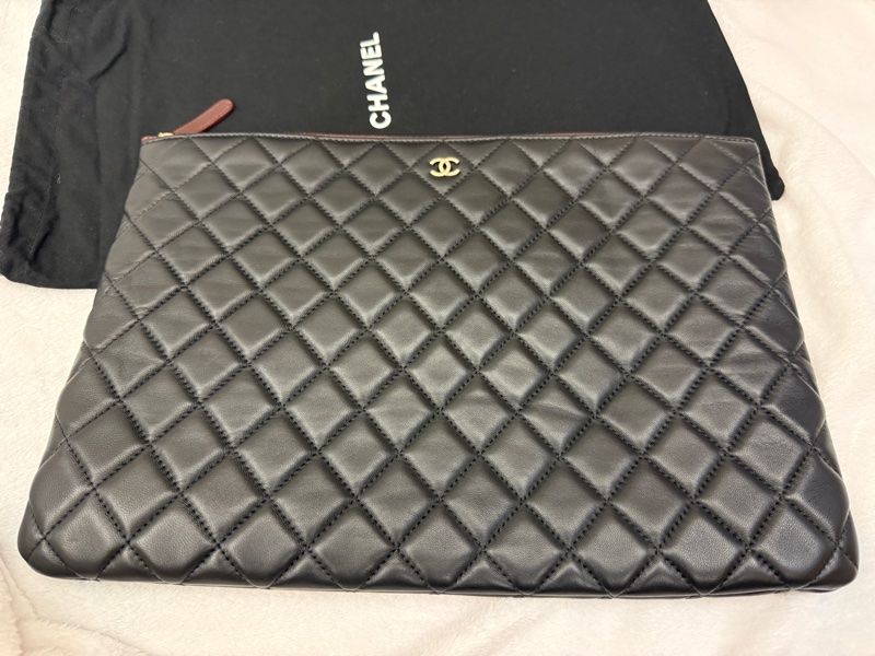 Chanel pouch clutch 經典黑色手拿包-5