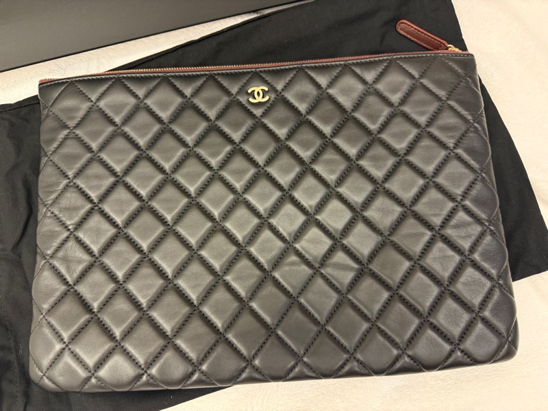 Chanel pouch clutch 經典黑色手拿包-7