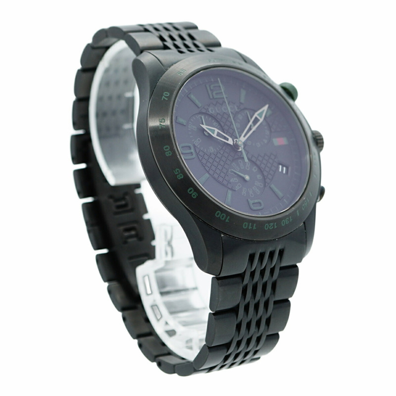 Gucci G-Timeless 126.2 男士黑色錶盤腕錶-3