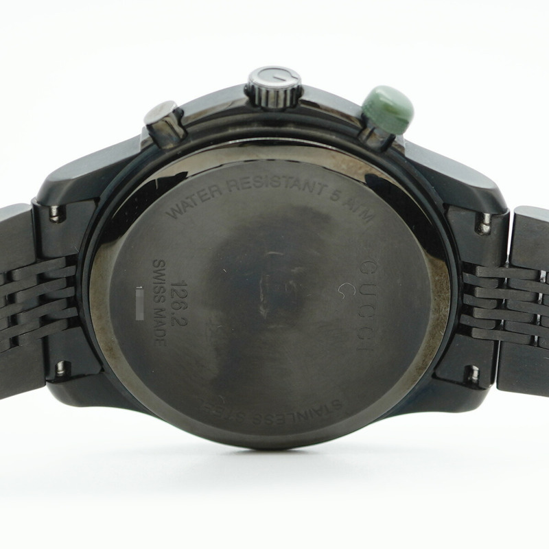 Gucci G-Timeless 126.2 男士黑色錶盤腕錶-5