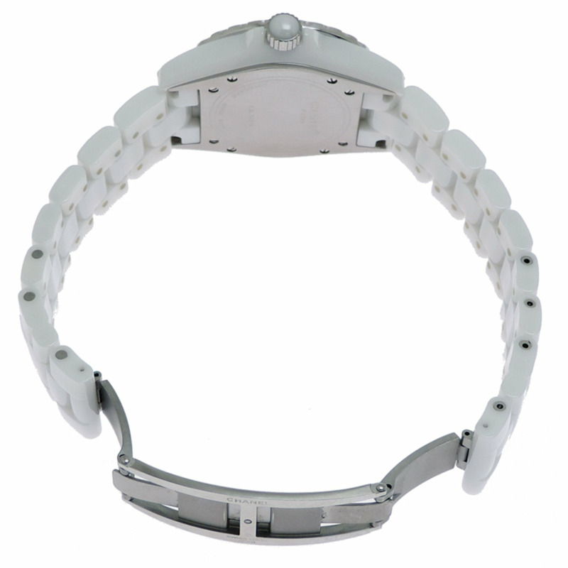 香奈兒 J12 38毫米錶圈鑲嵌黑色鑽石女士腕錶 H0970-4
