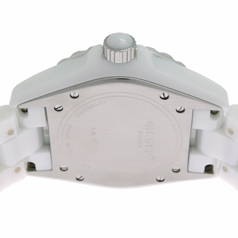 香奈兒 J12 38毫米錶圈鑲嵌黑色鑽石女士腕錶 H0970-5