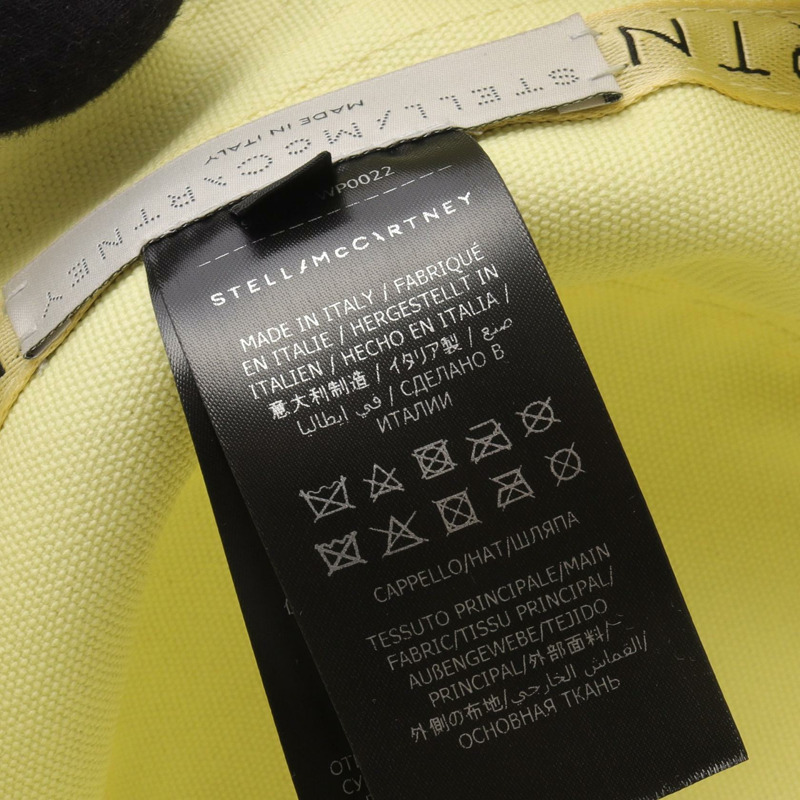 Stella McCartney 帽子 900453 棉質 黑色 黃色 二手 女款-3