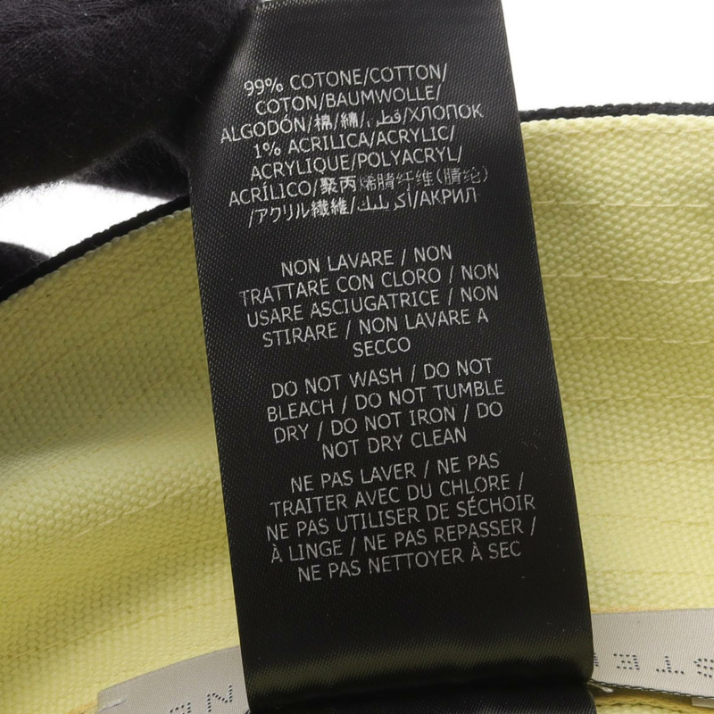 Stella McCartney 帽子 900453 棉質 黑色 黃色 二手 女款-4