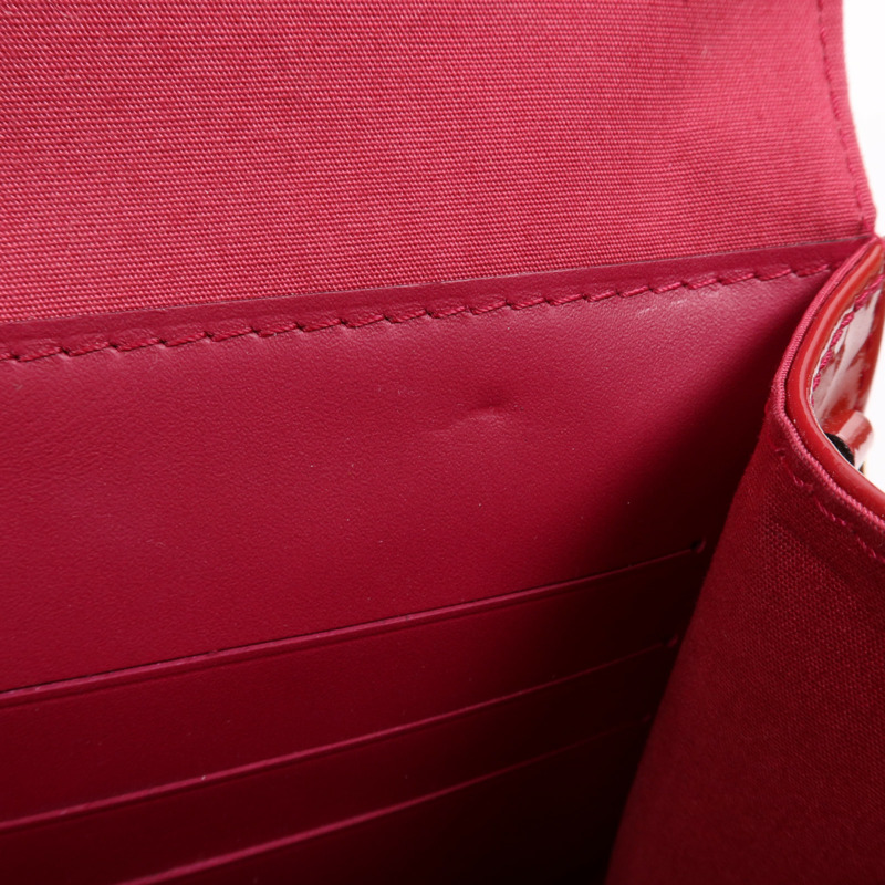 LOUIS VUITTON Monogram Vernis Clutch Ana Shoulder Bag金扣鏈帶肩背袋-14