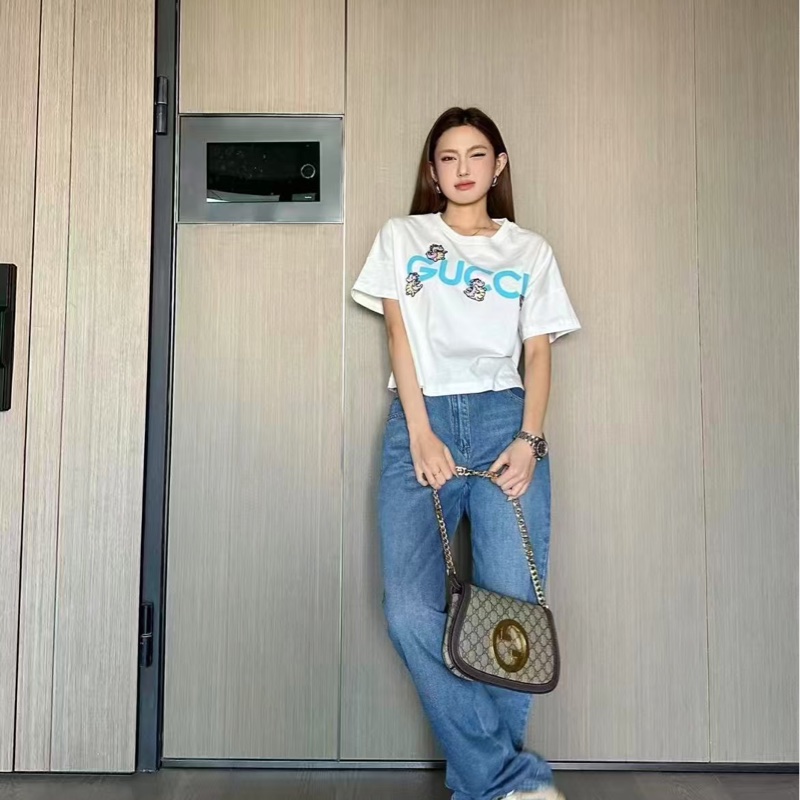 🔥新到：閒置🆕 GUCCI / 古馳Blondie老花Logo金標鏈條皮革，可斜挎可腋下背，尺寸：28✖️16cm 幾千塊拿走-4