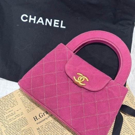 Chanel 超美的桃紅色丹寧 nano kelly-0