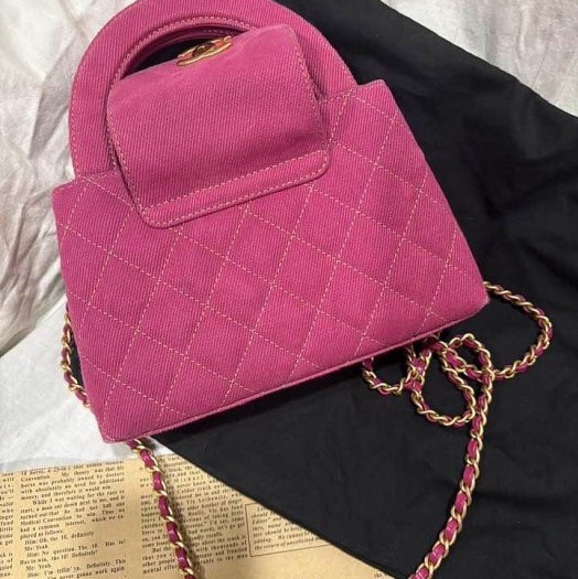 Chanel 超美的桃紅色丹寧 nano kelly-2