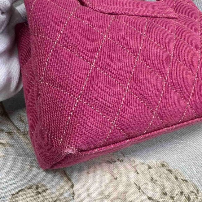 Chanel 超美的桃紅色丹寧 nano kelly-8