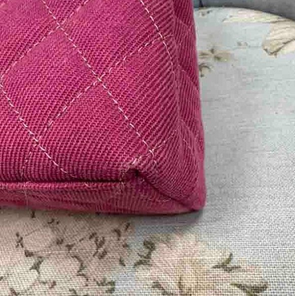 Chanel 超美的桃紅色丹寧 nano kelly-15