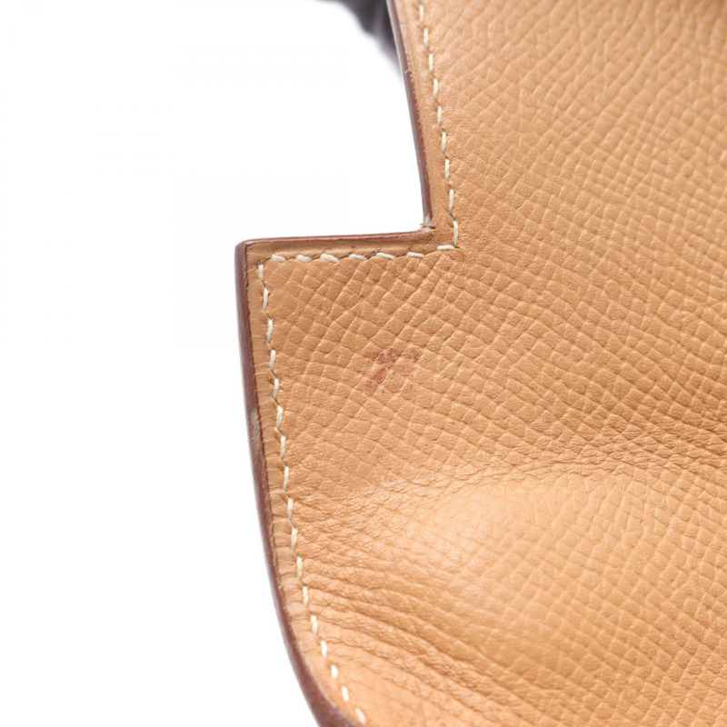 愛馬仕 Kelly 32 單肩手提包，庫爾舍維爾皮革，天然貂皮色，二手，金色五金-6