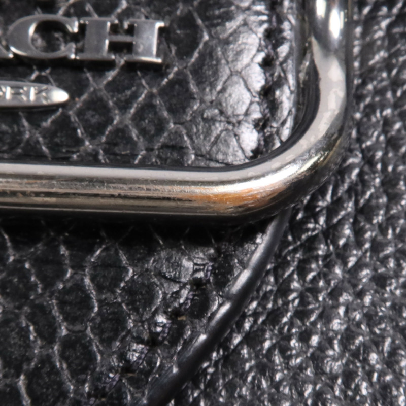 COACH 牛皮皮革Shoulder Bag銀扣肩背袋-10