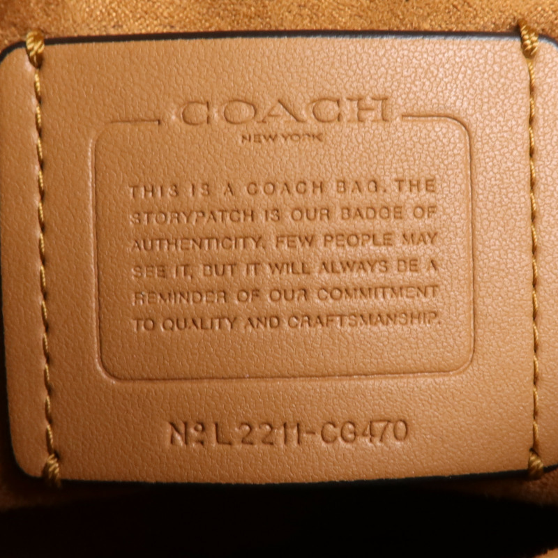 COACH 牛皮皮革Shoulder Bag銀扣肩背袋-14