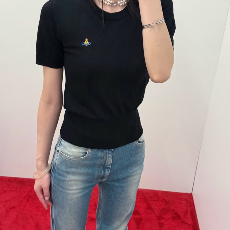 Vivienne Westwood 西太后 圓領 短袖針織#XS S M 三個顏色-5