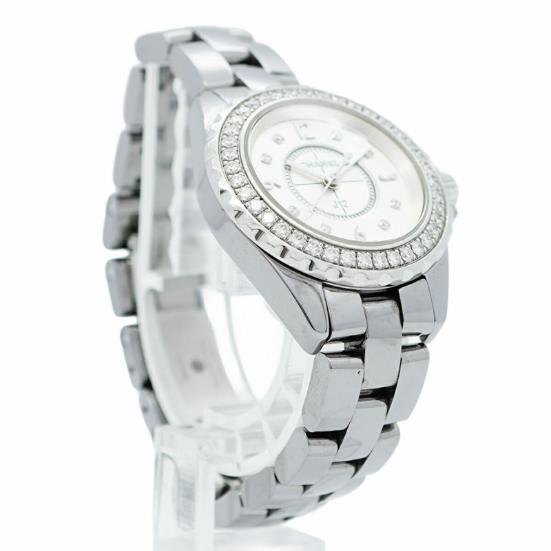 香奈兒 J12 Chromatic H3402 銀色錶盤女錶-3