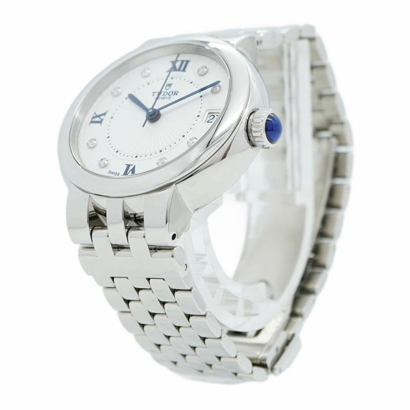 帝舵Cou de Rose 35800白色錶盤女士腕錶-2