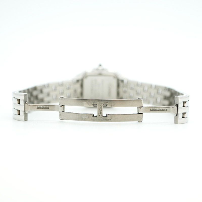 卡地亞 Panthere SM WSPN0006 銀色錶盤小姐腕錶-4