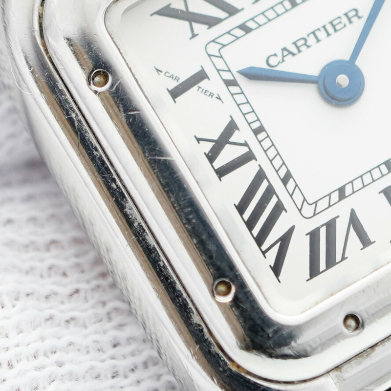 卡地亞 Panthere SM WSPN0006 銀色錶盤小姐腕錶-7