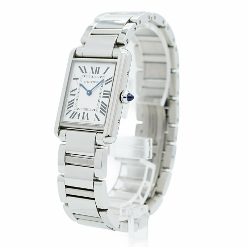 卡地亞 Tank Solo LM WSTA0052 銀色錶盤男士腕錶-2