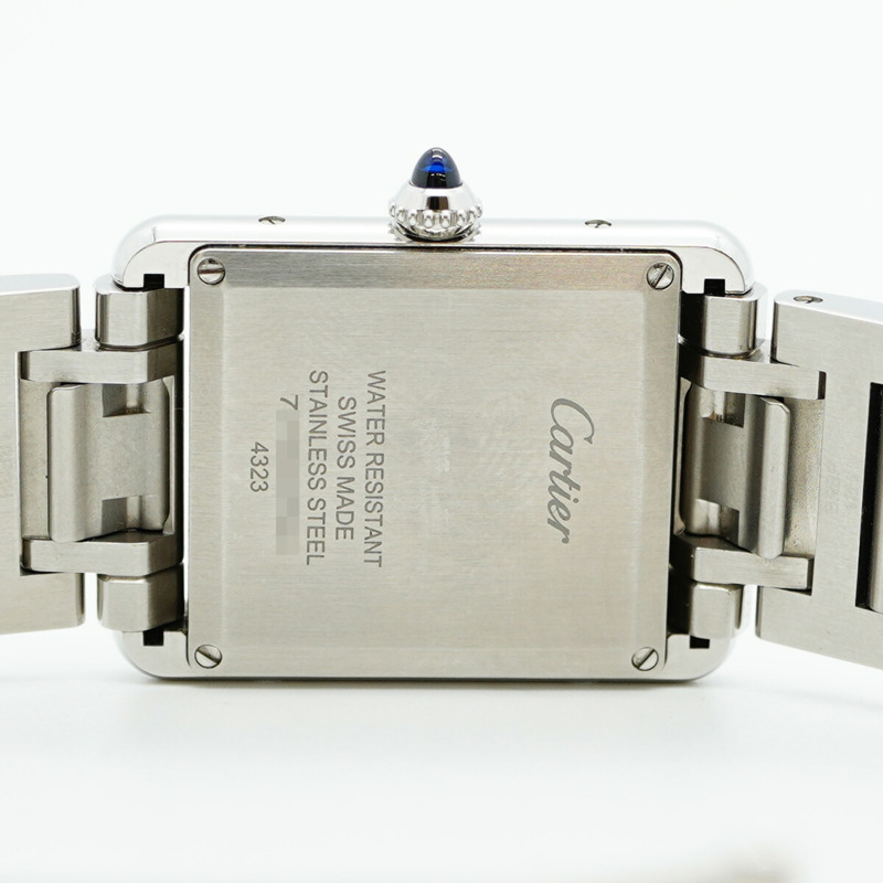 卡地亞 Tank Solo LM WSTA0052 銀色錶盤男士腕錶-5