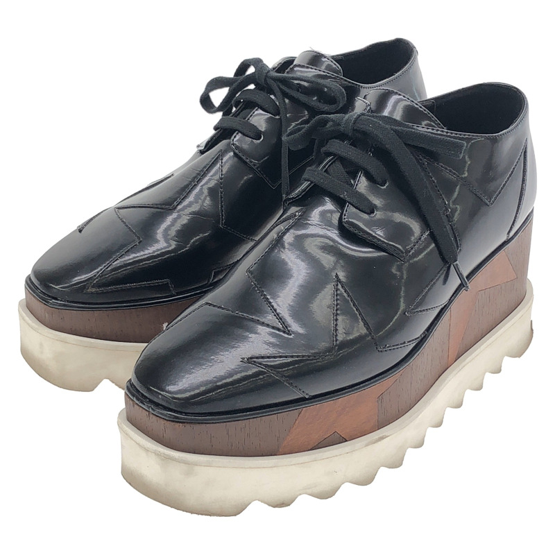 Stella McCartney Ellis 厚底鞋 其他鞋款 合成皮革 黑色 二手 女款-0