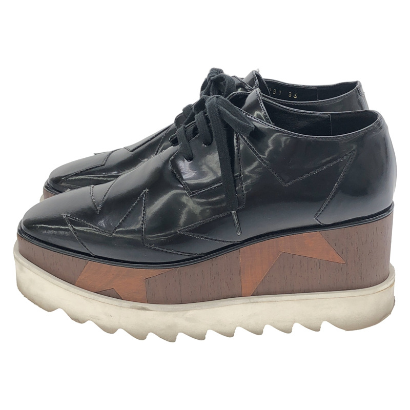 Stella McCartney Ellis 厚底鞋 其他鞋款 合成皮革 黑色 二手 女款-2