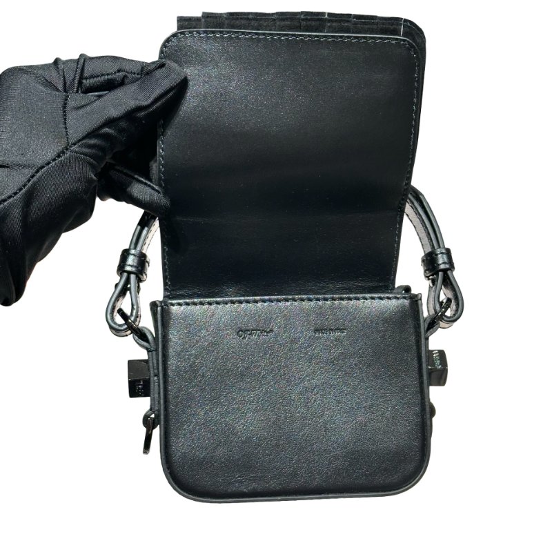 OFF WHITE MINI FRINGED FLAP BAG [3001081]-2