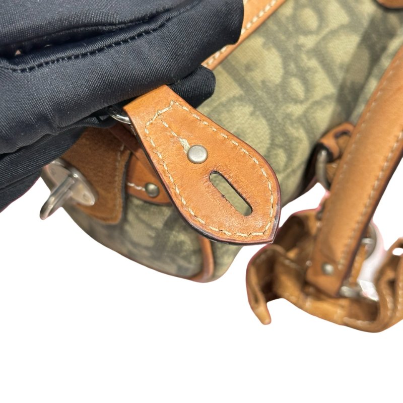 DIOR VINTAGE BOSTON SHOULDRER BAG OBLIQUE [3001079]-4