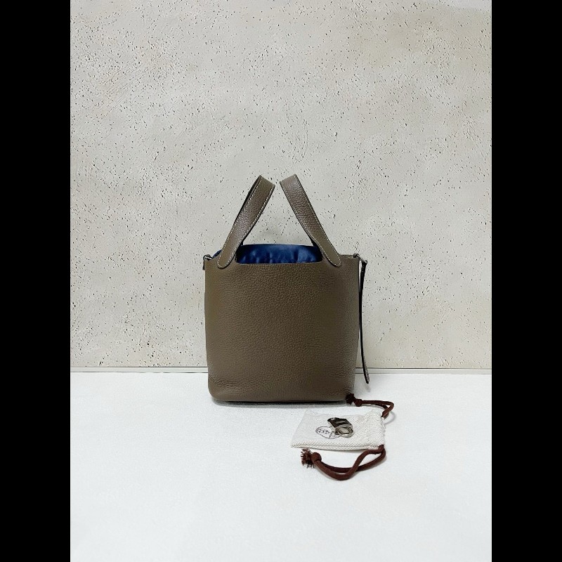 Hermes picotin18 
大象灰銀扣-0