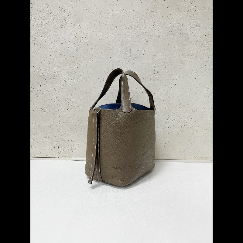 Hermes picotin18 
大象灰銀扣-1