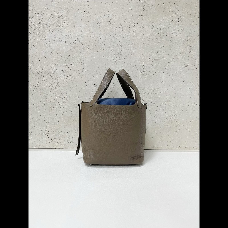 Hermes picotin18 
大象灰銀扣-3