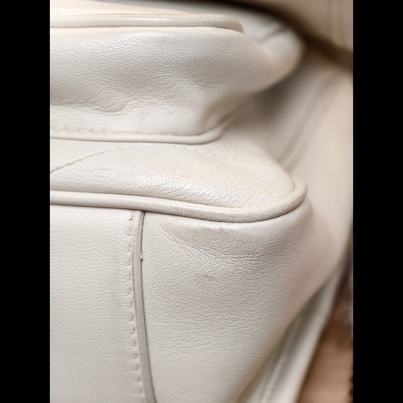 YSL聖羅蘭 Niki肩背斜背包 白色小號 D扣-20