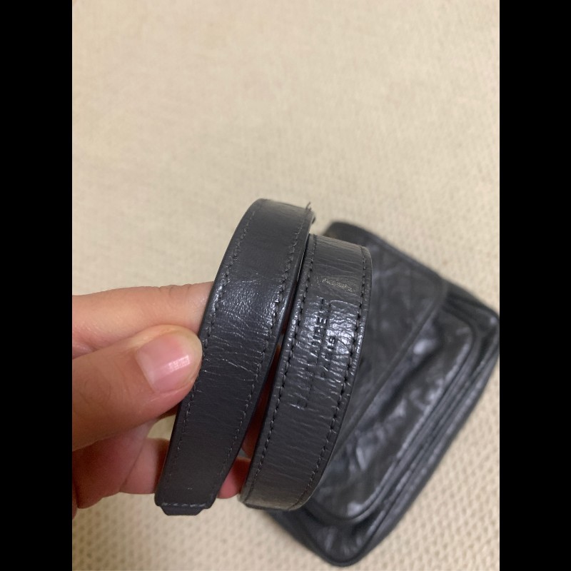 YSL NIKI 灰色小號D扣 鏈條⛓️肩背包斜背包-9