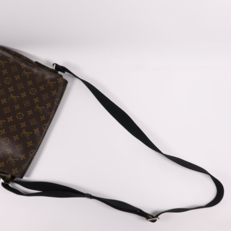 LOUIS VUITTON Monogram Macassar Distrist MM銀扣肩背袋-13