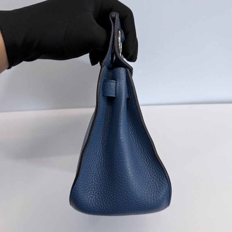 Hermes Jypsiere28 藍色銀釦-4