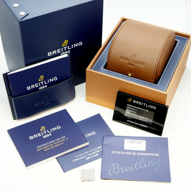 百年靈超級海洋文化系列AB2020藍色錶盤男士腕錶-1