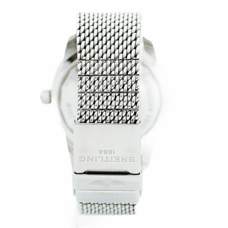 百年靈超級海洋文化系列AB2020藍色錶盤男士腕錶-8