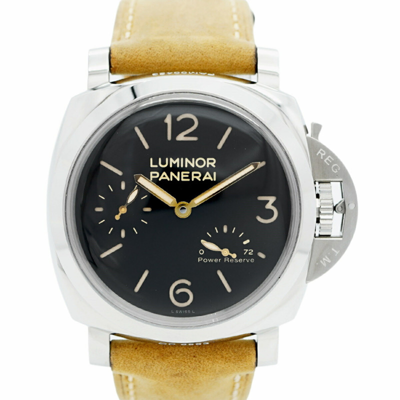 沛納海 Luminor PAM00423 黑色錶盤男士腕錶-0