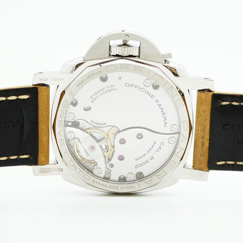 沛納海 Luminor PAM00423 黑色錶盤男士腕錶-5