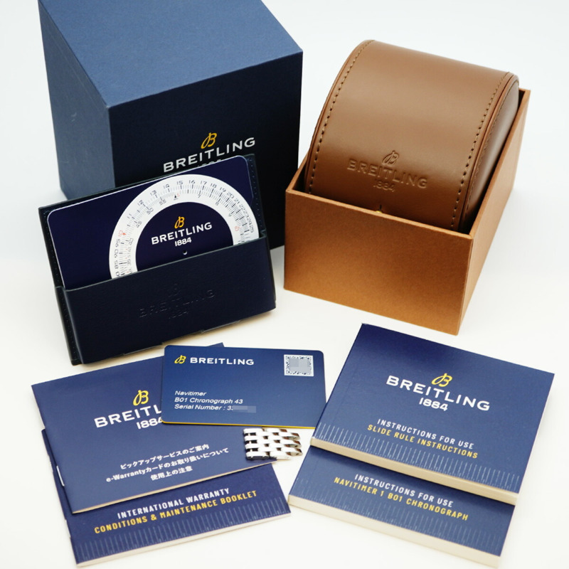 百年靈 Navitimer AB0121 黑色錶盤男士腕錶-1