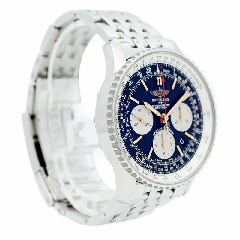 百年靈 Navitimer AB0121 黑色錶盤男士腕錶-3